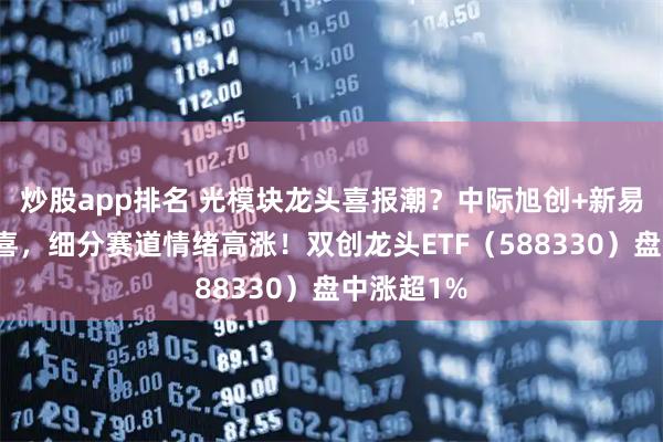 炒股app排名 光模块龙头喜报潮？中际旭创+新易盛业绩预喜，细分赛道情绪高涨！双创龙头ETF（588330）盘中涨超1%